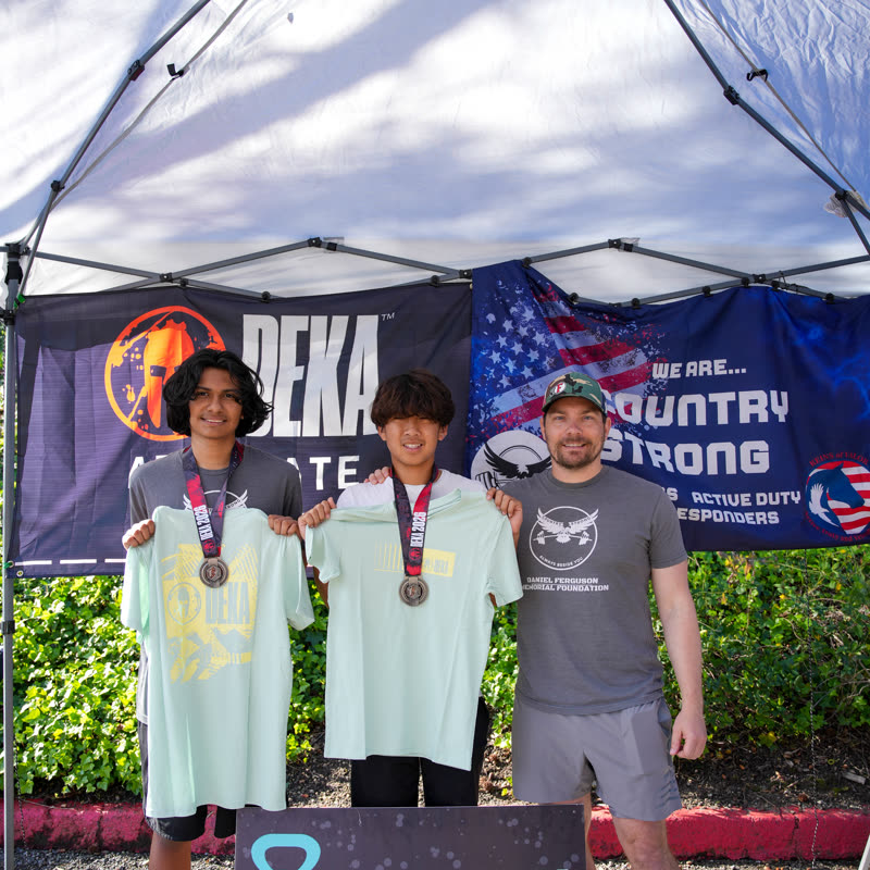Finishers at a DEKA event at Wholly You Fitness in Fallbrook