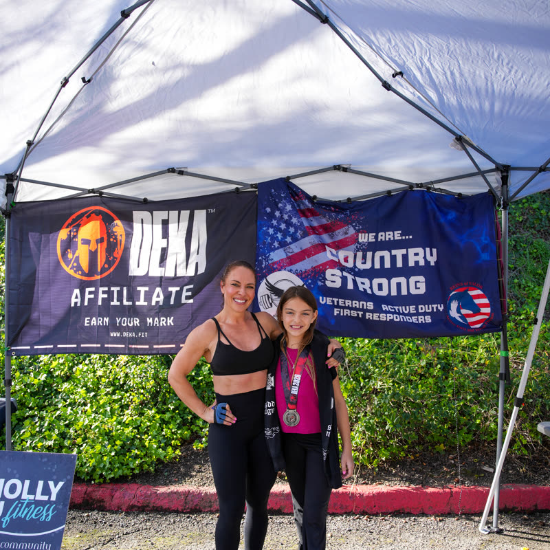 Finishers at a DEKA event at Wholly You Fitness in Fallbrook
