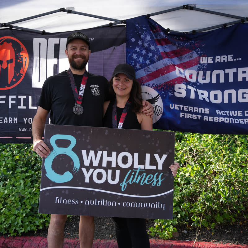 Finishers at a DEKA event at Wholly You Fitness in Fallbrook